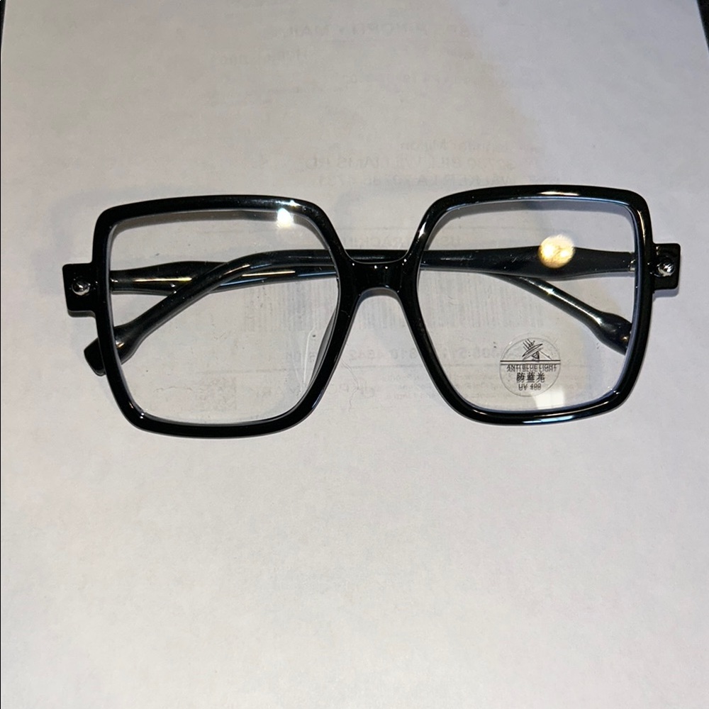 Stylish Black Square Glasses